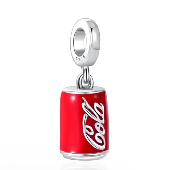 .925 silver coca-cola Coke can dangle charm - Picture 1 of 4